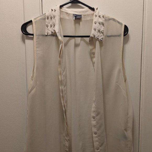 Sparkle & Fade Studded Tank Blouse - Size M - Picture 1 of 2